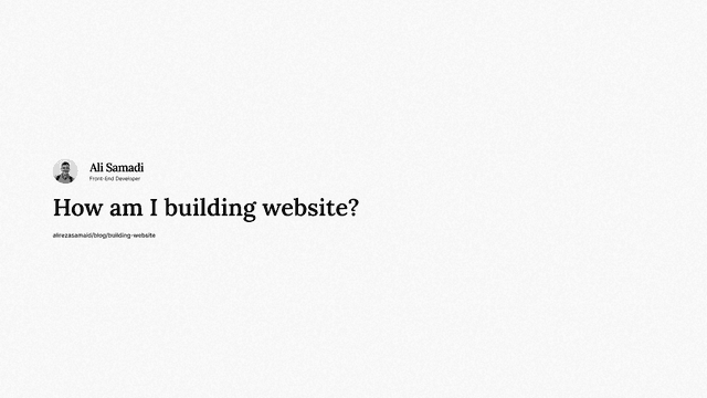 Making Website